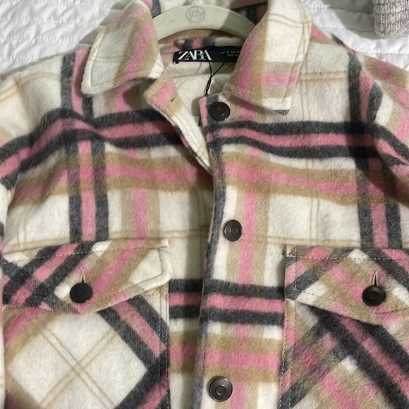 Zara Plaid Shacket - Picture 4 of 4